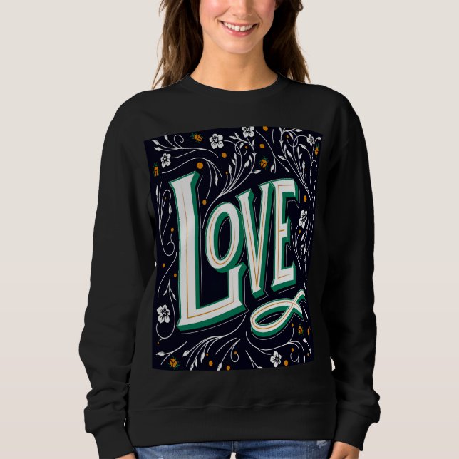 Camiseta Love Floral Script (Frente)