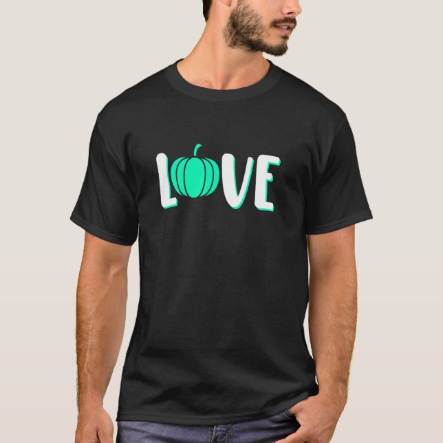 Camiseta Love Food Allergy Awareness Month Teal Ribbon Grap (Frente)