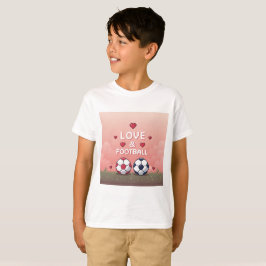 Camiseta Love & Football - Arte Pixelado