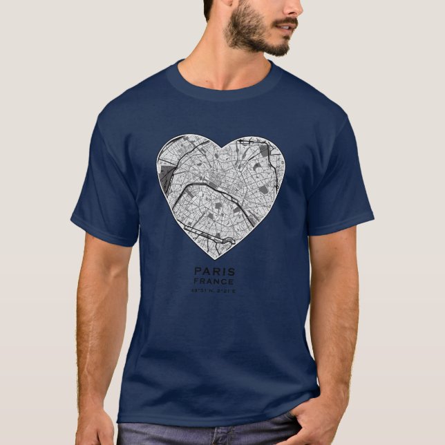 Camiseta Love for Paris girl (Frente)