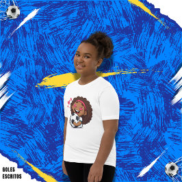 Camiseta Love for soccer kawaii anime design