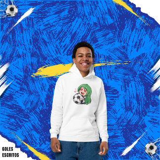 Camiseta Love for soccer kawaii anime design