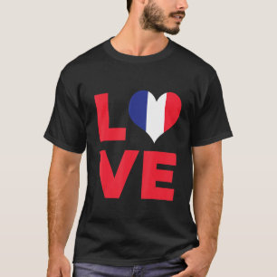 Camiseta Love France Flag