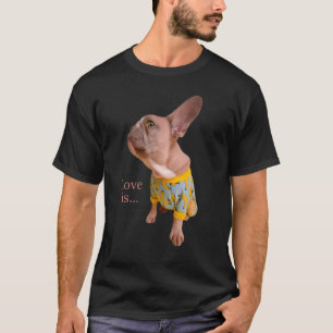 Camiseta Love French Bulldog Frenchie Mom Dad Dog Puppy Pe