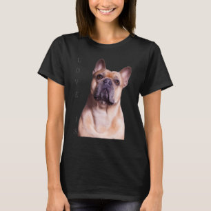 Camiseta Love French Bulldog Frenchie Mom Dad Dog Puppy Pe