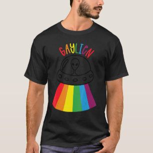 Camiseta Love Gaylien Lgbtq Rainbow Beam Festival