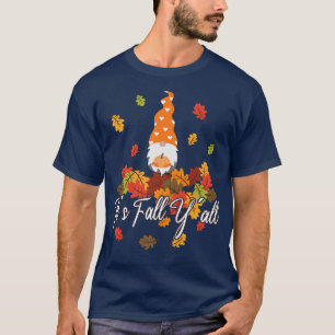 Camiseta Love Gnome Ação de Graças Feliz outono Fall Yall66