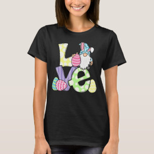 Camiseta Love Gnome Bunny Pastel Primavera Hunt Eggs Coelho