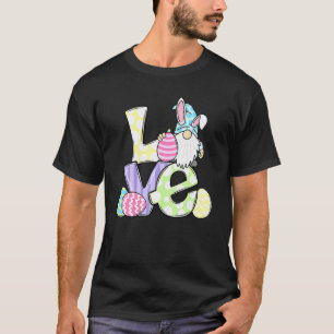 Camiseta Love Gnome Bunny Pastel Primavera Hunt Eggs Coelho