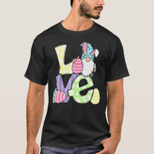 Camiseta Love Gnome Bunny Pastel Primavera Hunt Eggs Coelho