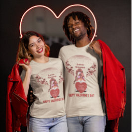 Camiseta Love Gnome Happy Name Dia de os namorados Unisex