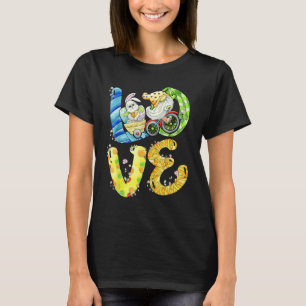 Camiseta Love Gnomo Easter Bunny Bonito Dia da Páscoa Vinta
