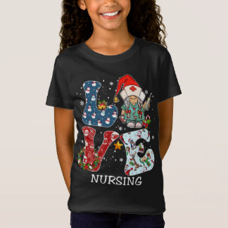 Camiseta LOVE Gnomo Enfermando Figurino da Família Pajama d