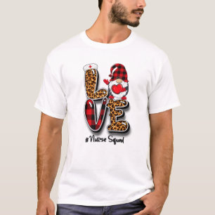 Camiseta Love Gnomo Nurse Squad Happy Namorados Nurse