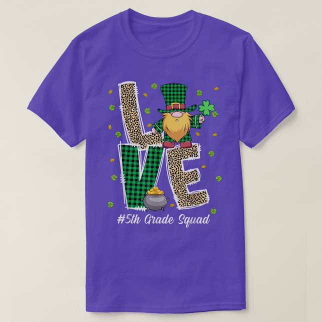 Camiseta Love Gnomo Teacher Squad 5 Rua Grade (Frente do Design)