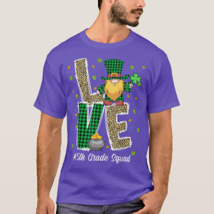 Camiseta Love Gnomo Teacher Squad 5 Rua Grade