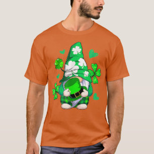Camiseta Love Gnomos Irish Shamrock Dia de São Patrício Fou