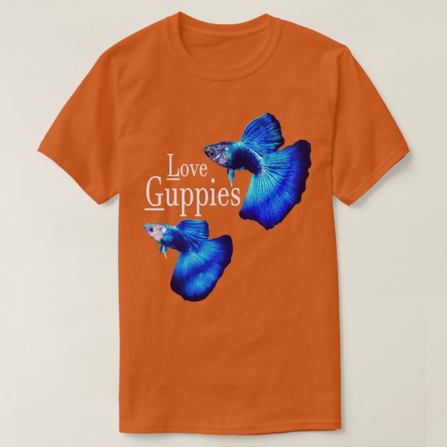 Camiseta Love Guppy Fish (Frente do Design)