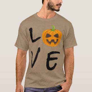 Camiseta Love Halloween Pumpkin Head For Haunted Houses