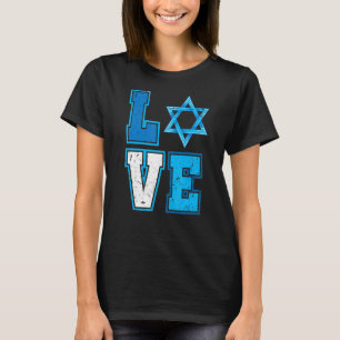 Camiseta Love Hanukkah Star De David Happy Chanukkah Costum
