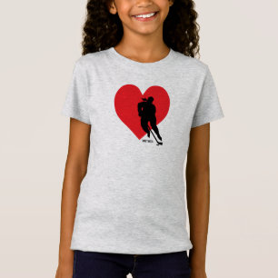 Camiseta Love Heart Hockey Girls