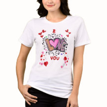 Camiseta Love Hearts & Petals – Vibrações Florais