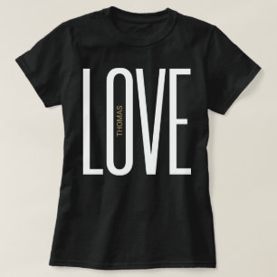 Camiseta Love High Letters Monograma White Chic Design