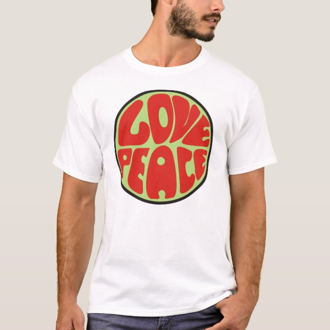 Camiseta Love hippy peace dito (Frente)