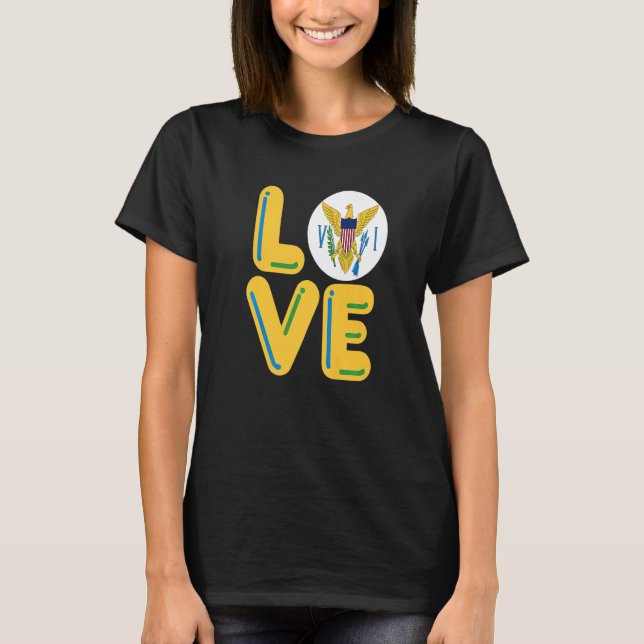 Camiseta LOVE Ilhas Virgens (Frente)