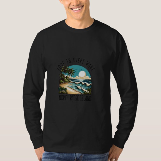 Camiseta Love in every wave - North Padre Island (Frente)