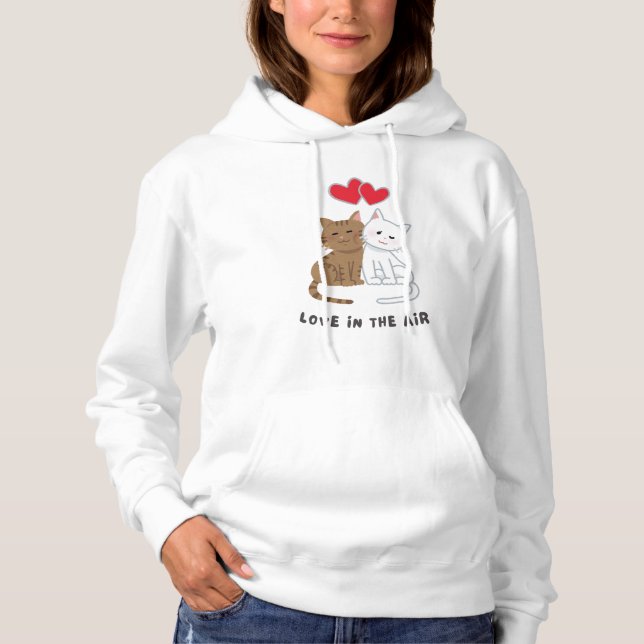 Camiseta Love in the Air - Adorable and cut Cat Design (Frente)