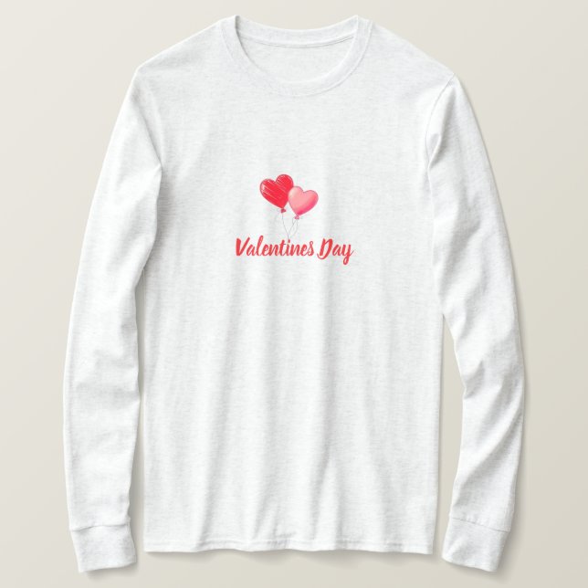 Camiseta Love Is in the Air – Valentine’s Day Romantic  (Frente do Design)