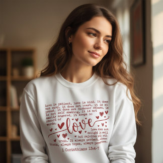 Camiseta Love Is Patient 1 Corinthians 13 Christian Faith 