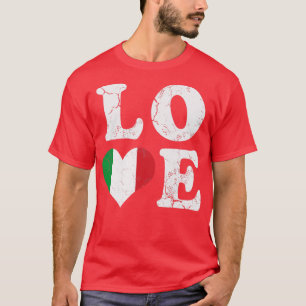 Camiseta Love Italy Flag Italia Italiana Heritage Family