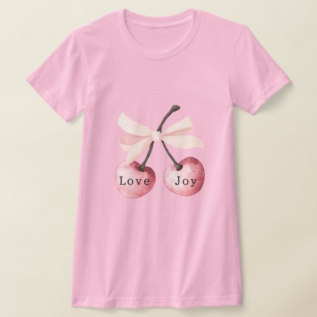 Camiseta Love Joy Cherries (Postura )