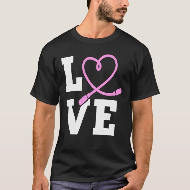 Camiseta LOVE Jump Rope Skipping Jumping Sports (Frente)