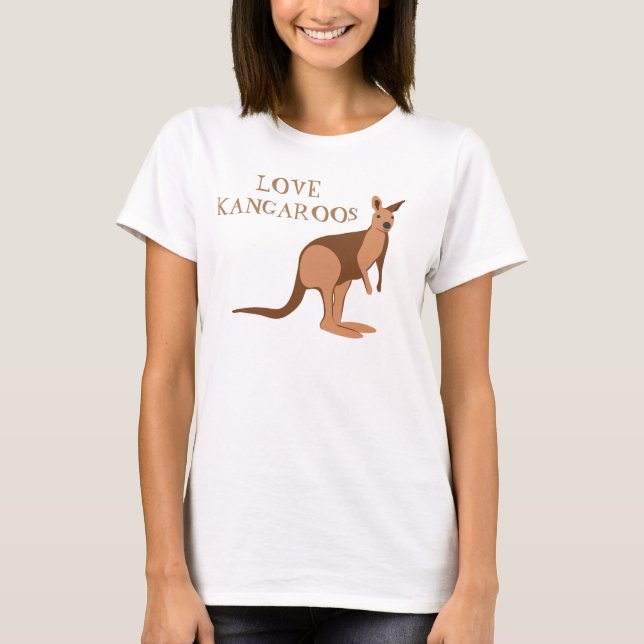Camiseta Love Kangaroos australiano (Frente)