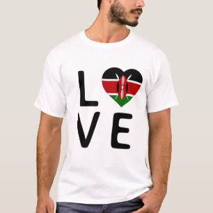 Camiseta Love - Kenya Flag
