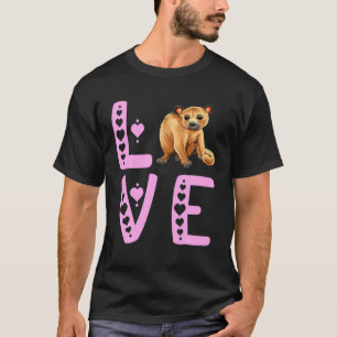 Camiseta Love Kinkajou Heart Kinkajou Lover Prehensil Anim