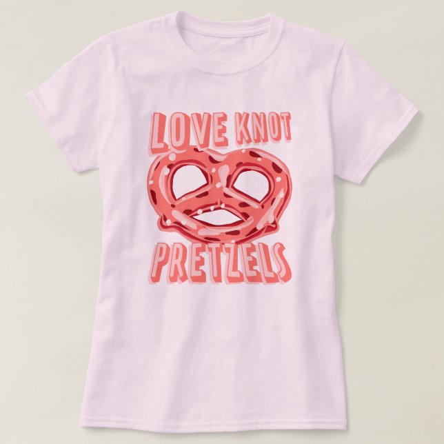 Camiseta Love Knot Pretzel (Frente do Design)