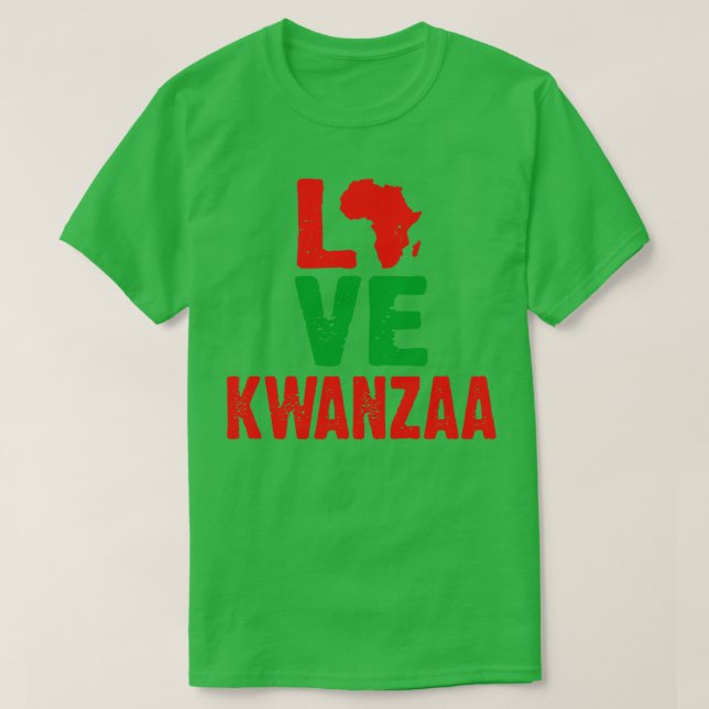 Camiseta Love Kwanzaa (Frente do Design)
