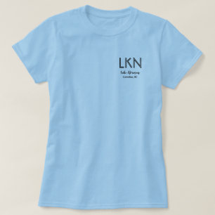 Camiseta LOVE LAKE LIFE nome de lago personalizado