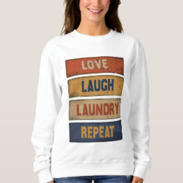 Camiseta Love Laugh Laundry Repete