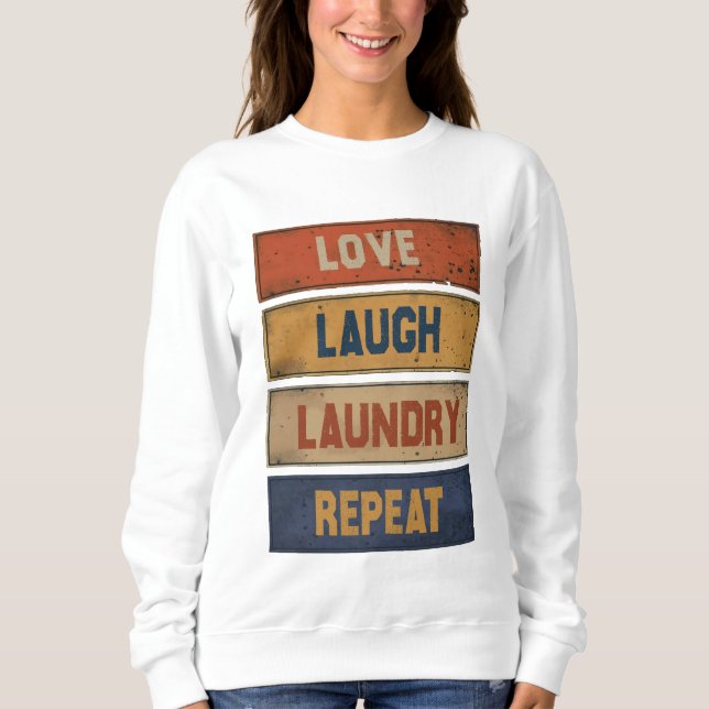 Camiseta Love Laugh Laundry Repete (Frente)