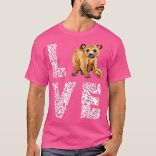 Camiseta Love Leopard Kinkajou Night Walker Kinkajou Lover