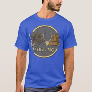 Camiseta LOVE Letters Logger Ax Wood Logging Truck