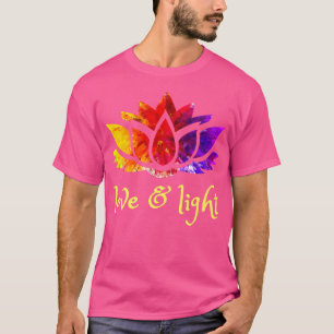 Camiseta Love Light Lotus Spiritual Reiki Yoga