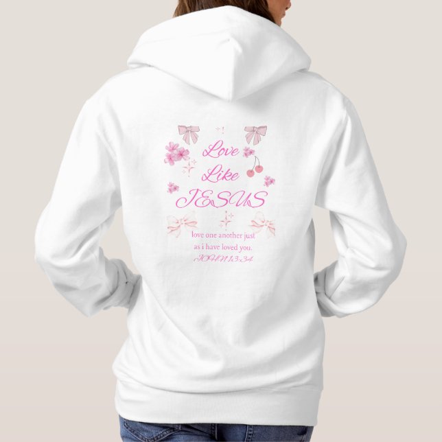 Camiseta Love Like Jesus / Christian Hoodie (Verso)