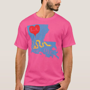 Camiseta Love Louisiana ou DIE