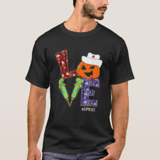Camiseta Love LPN Enfermeira Life Enfermeira Halloween Assu